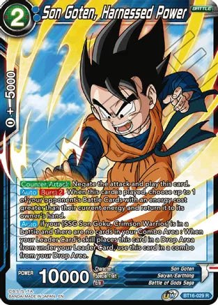 Son Goten, Harnessed Power (BT16-029) [Realm of the Gods] | Nerdhalla Games