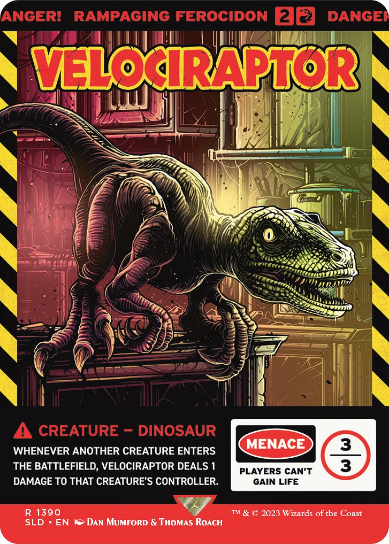 Velociraptor - Rampaging Ferocidon [Secret Lair Drop Series] | Nerdhalla Games