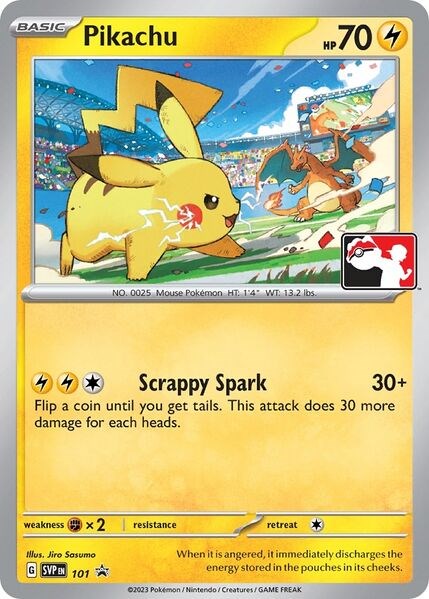 Pikachu (101) (Play Pokemon Promo) [League & Championship Cards] | Nerdhalla Games