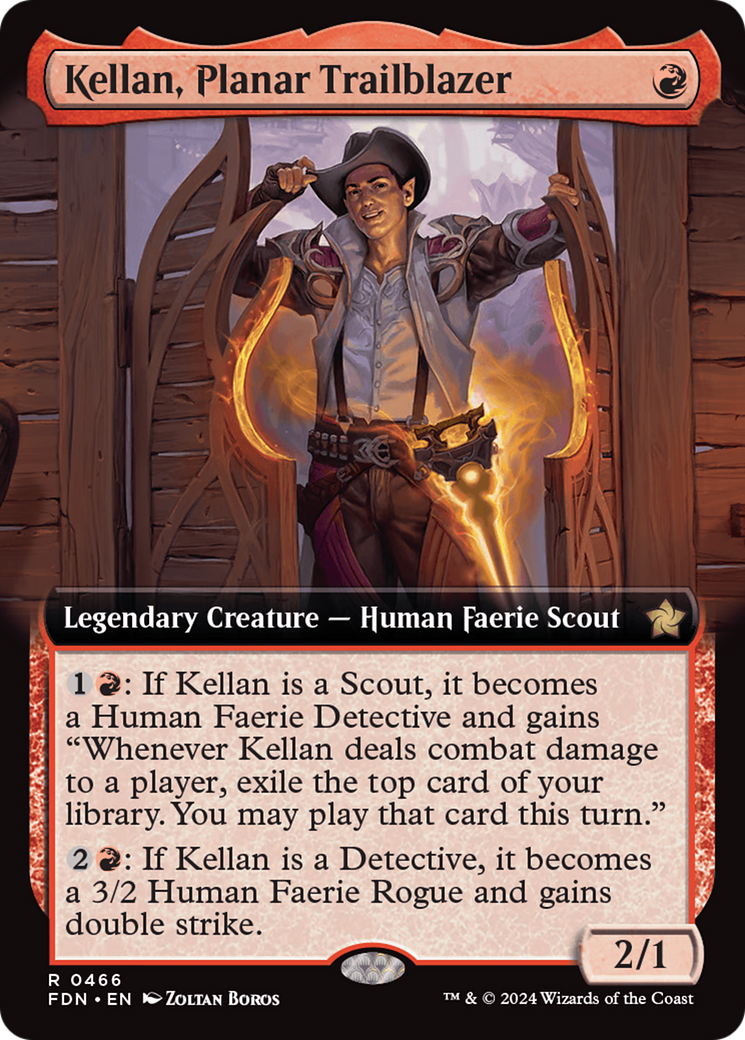 Kellan, Planar Trailblazer (Extended Art) [Foundations] | Nerdhalla Games