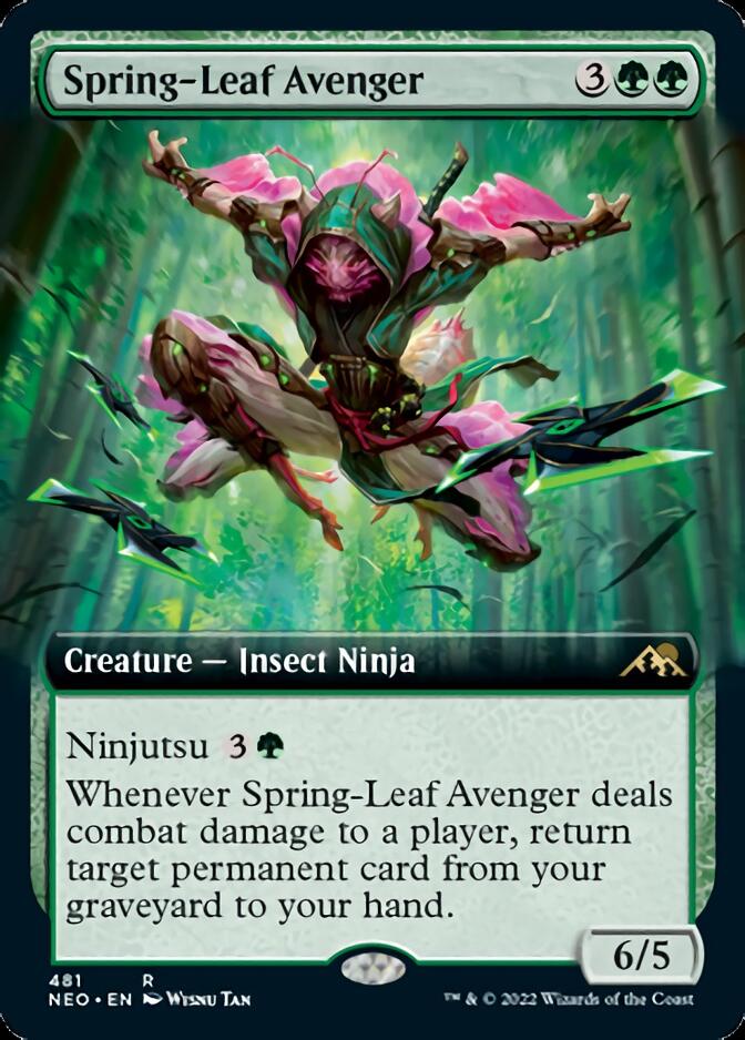 Spring-Leaf Avenger (Extended Art) [Kamigawa: Neon Dynasty] | Nerdhalla Games