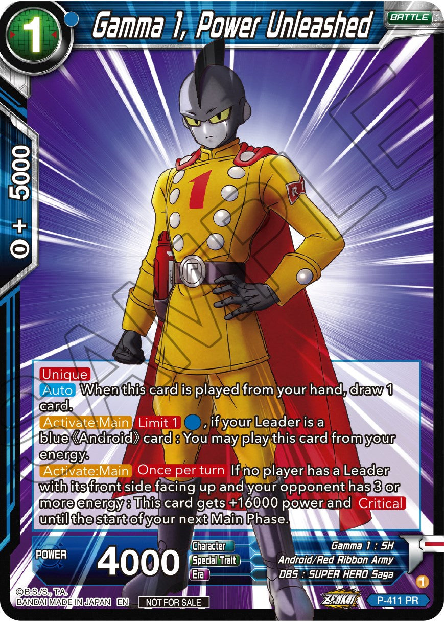 Gamma 1, Power Unleashed (Zenkai Series Tournament Pack Vol.1) (P-411) [Tournament Promotion Cards] | Nerdhalla Games