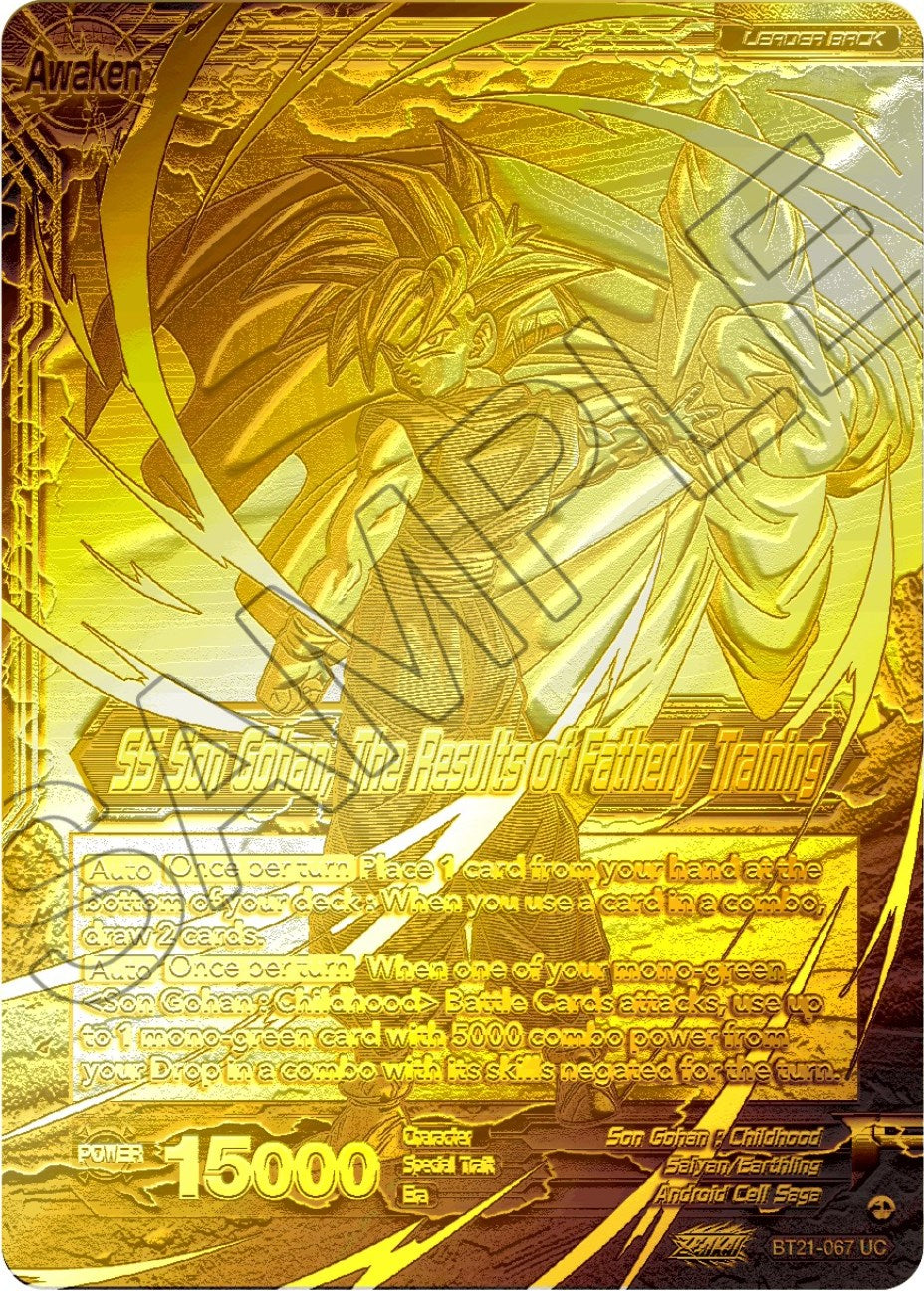 Son Gohan // SS Son Gohan, The Results of Fatherly Training (2023 Championship Finals) (Gold Metal Foil) (BT21-067) [Tournament Promotion Cards] | Nerdhalla Games