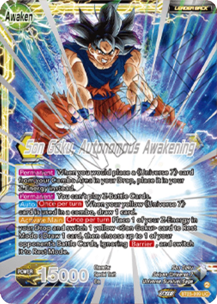 SSB Son Goku // Son Goku, Autonomous Awakening (2023 Championship Finals) (BT23-099) [Tournament Promotion Cards] | Nerdhalla Games