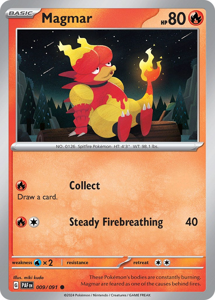 Magmar (009/091) [Scarlet & Violet: Paldean Fates] | Nerdhalla Games