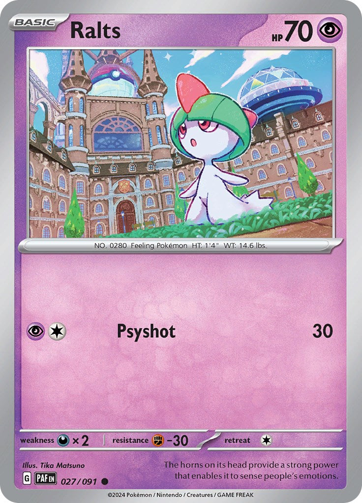 Ralts (027/091) [Scarlet & Violet: Paldean Fates] | Nerdhalla Games