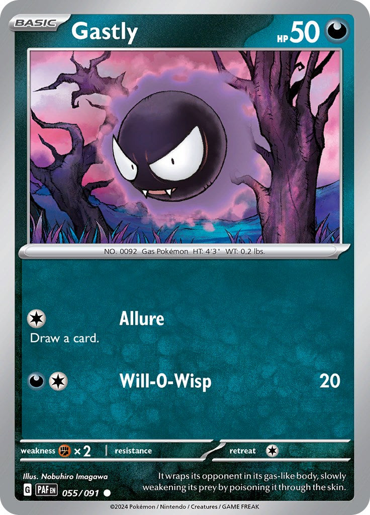 Gastly (055/091) [Scarlet & Violet: Paldean Fates] | Nerdhalla Games