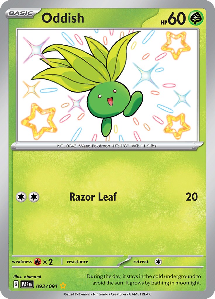 Oddish (092/091) [Scarlet & Violet: Paldean Fates] | Nerdhalla Games