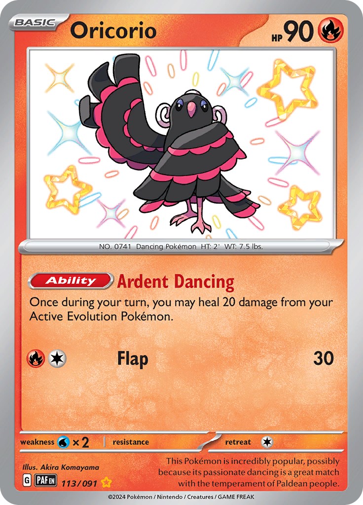 Oricorio (113/091) [Scarlet & Violet: Paldean Fates] | Nerdhalla Games