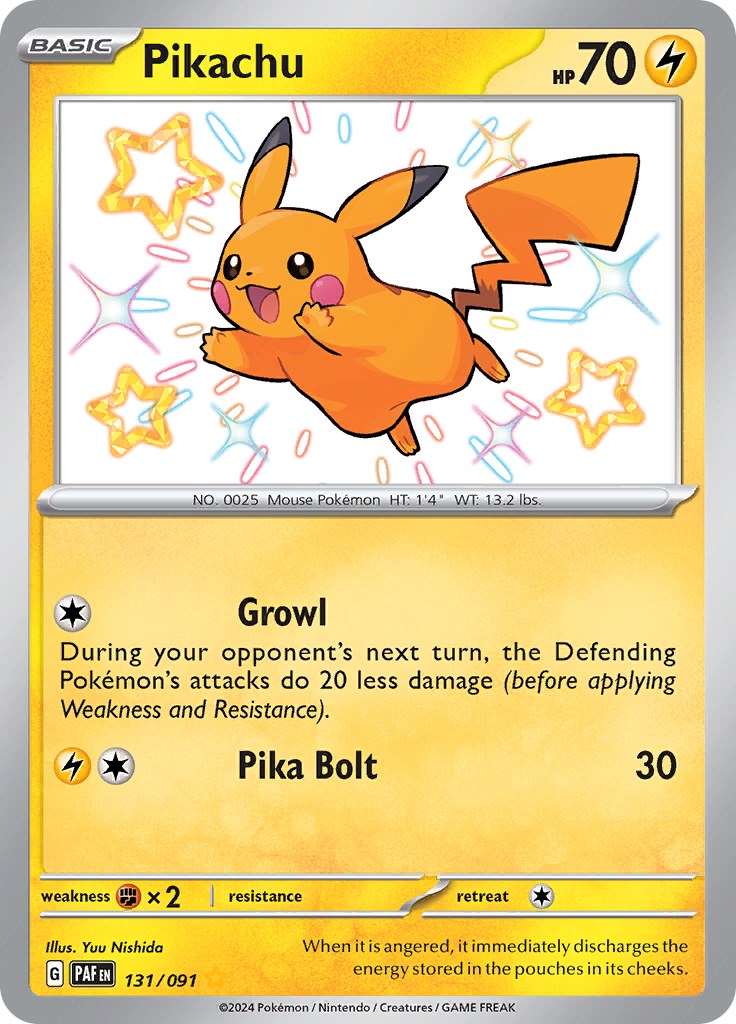 Pikachu (131/091) [Scarlet & Violet: Paldean Fates] | Nerdhalla Games