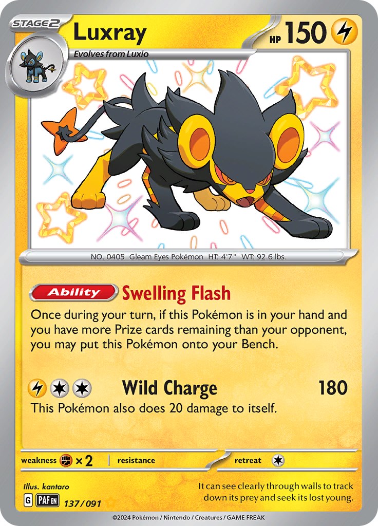 Luxray (137/091) [Scarlet & Violet: Paldean Fates] | Nerdhalla Games