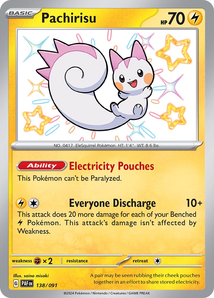 Pachirisu (138/091) [Scarlet & Violet: Paldean Fates] | Nerdhalla Games