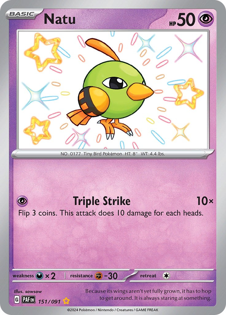 Natu (151/091) [Scarlet & Violet: Paldean Fates] | Nerdhalla Games