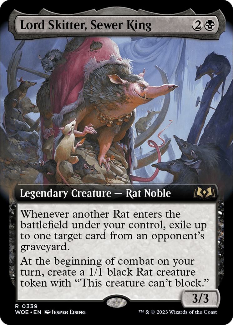 Lord Skitter, Sewer King (Extended Art) [Wilds of Eldraine] | Nerdhalla Games