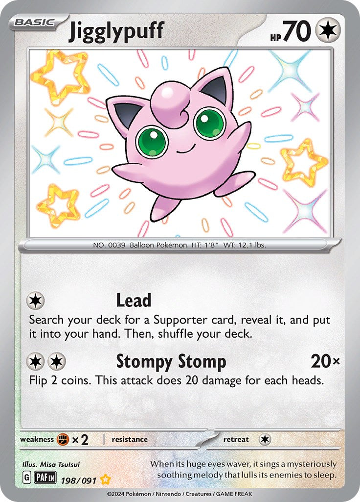 Jigglypuff (198/091) [Scarlet & Violet: Paldean Fates] | Nerdhalla Games