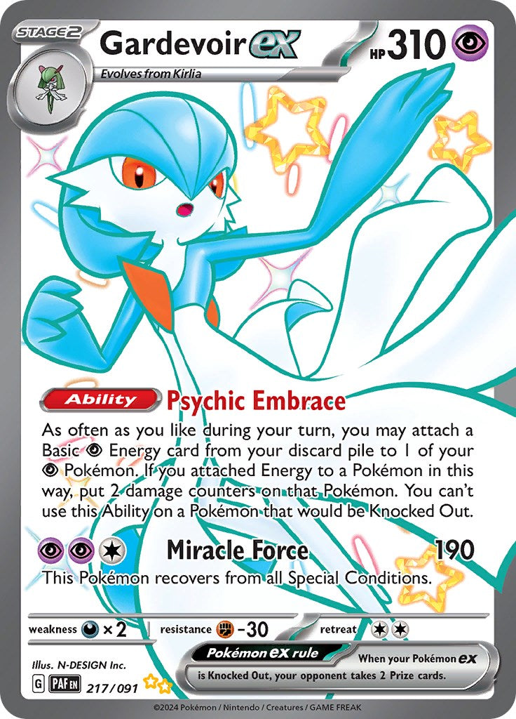 Gardevoir ex (217/091) [Scarlet & Violet: Paldean Fates] | Nerdhalla Games