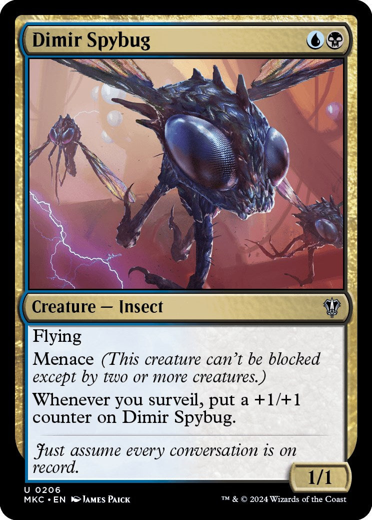 Dimir Spybug [Murders at Karlov Manor Commander] | Nerdhalla Games