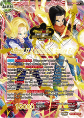 Android 17 & Android 18 // Android 17 & Android 18, Future Evil (2023 Worlds ZENKAI 06 Leader Set) (BT23-002) [Tournament Promotion Cards] | Nerdhalla Games