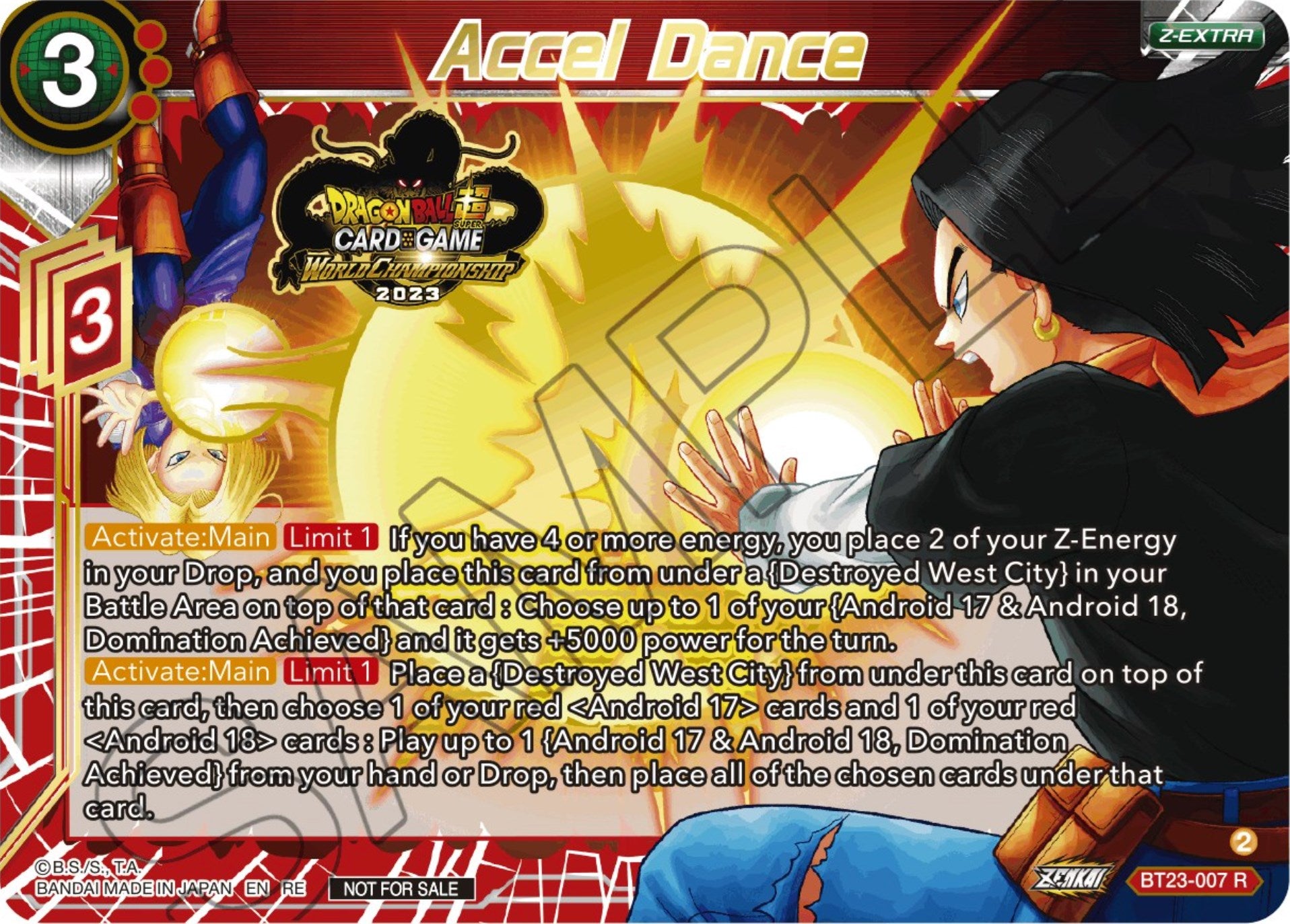 Accel Dance (2023 World Championship Z-Extra Card Set) (BT23-007) [Tournament Promotion Cards] | Nerdhalla Games