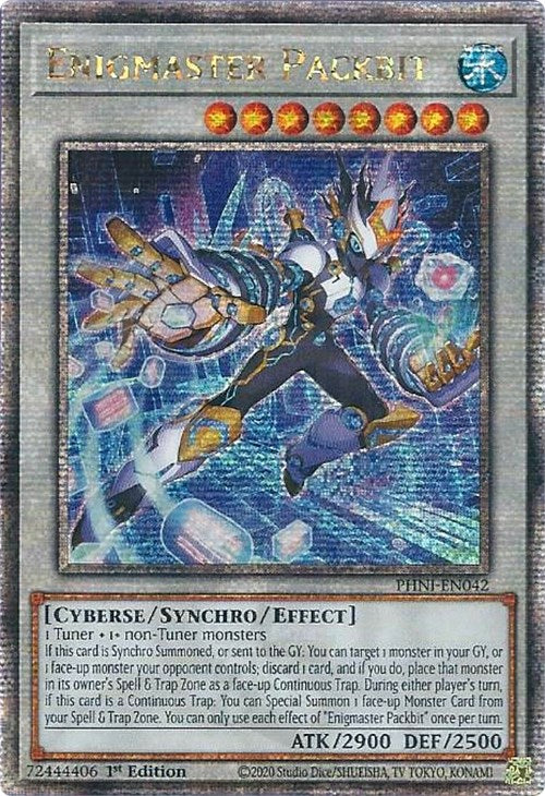 Enigmaster Packbit [PHNI-EN042] Quarter Century Secret Rare | Nerdhalla Games