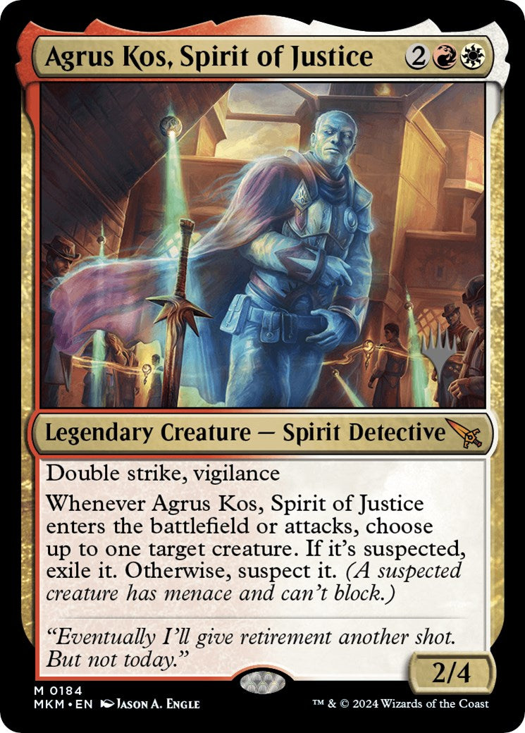 Agrus Kos, Spirit of Justice (Promo Pack) [Murders at Karlov Manor Promos] | Nerdhalla Games