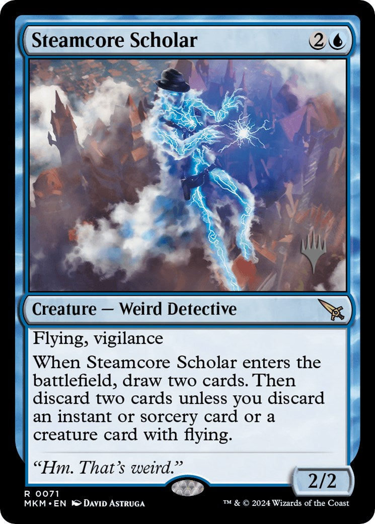 Steamcore Scholar (Promo Pack) [Murders at Karlov Manor Promos] | Nerdhalla Games