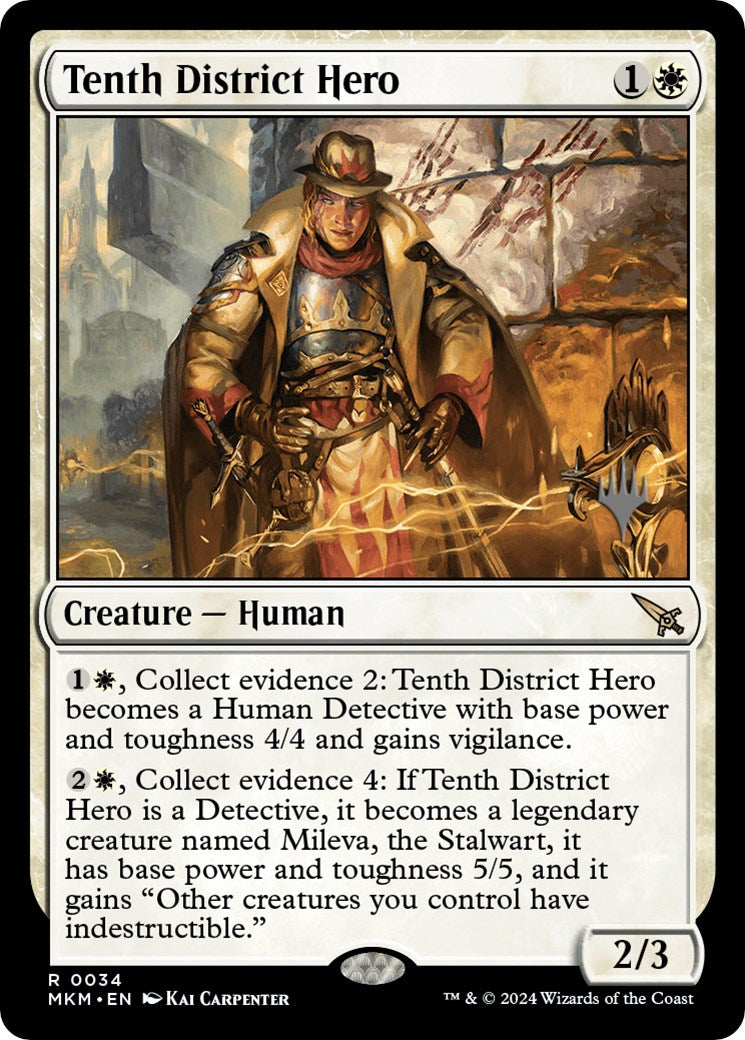 Tenth District Hero (Promo Pack) [Murders at Karlov Manor Promos] | Nerdhalla Games