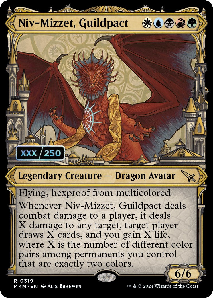 Niv-Mizzet, Guildpact (Serialized) [Murders at Karlov Manor] | Nerdhalla Games