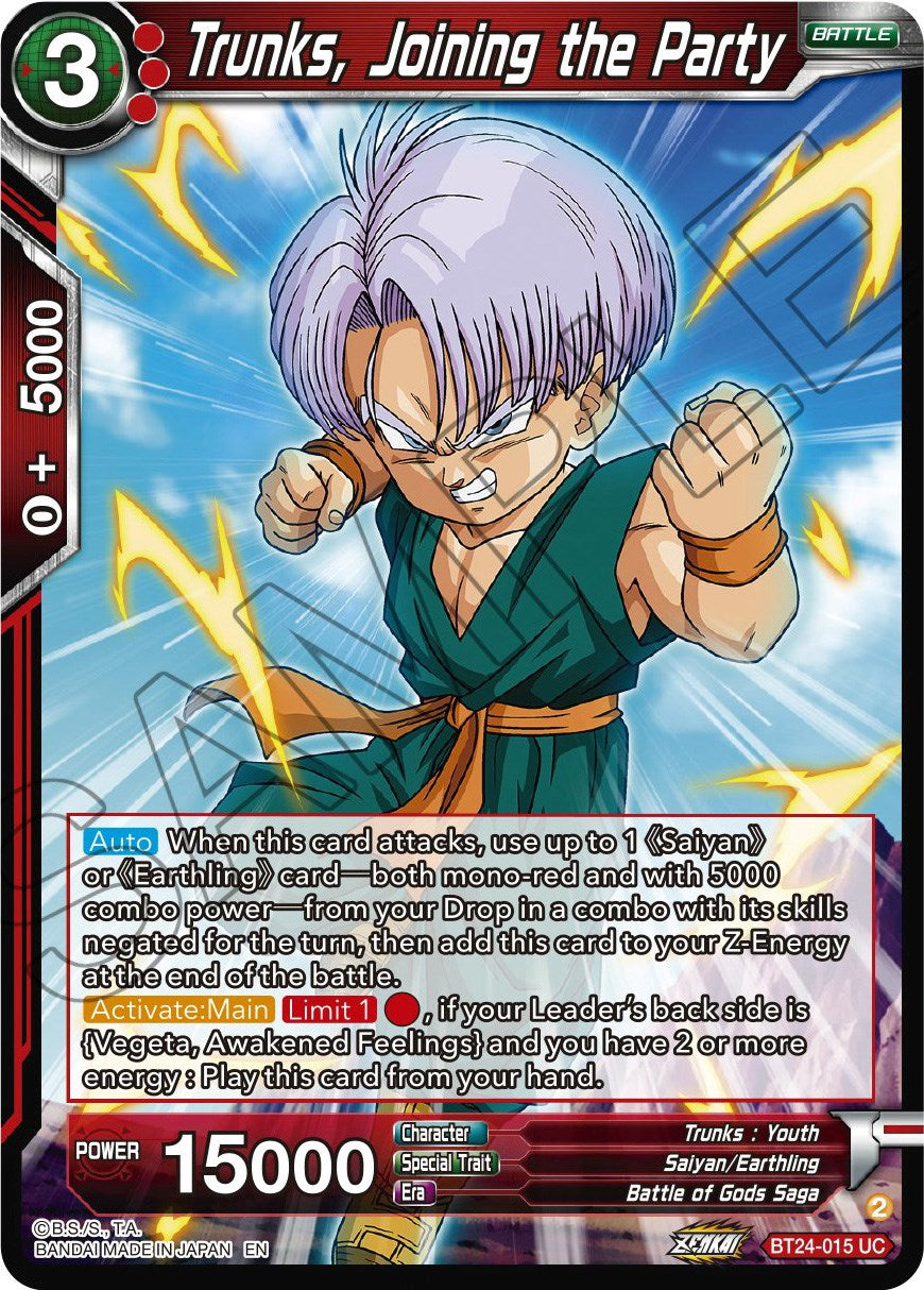 Trunks, Joining the Party (BT24-015) [Beyond Generations] | Nerdhalla Games