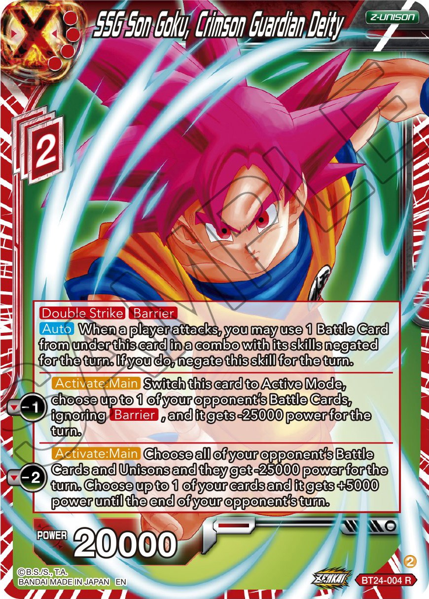 SSG Son Goku, Crimson Guardian Deity (BT24-004) [Beyond Generations] | Nerdhalla Games