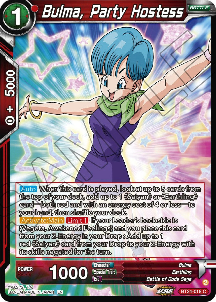 Bulma, Party Hostess (BT24-018) [Beyond Generations] | Nerdhalla Games