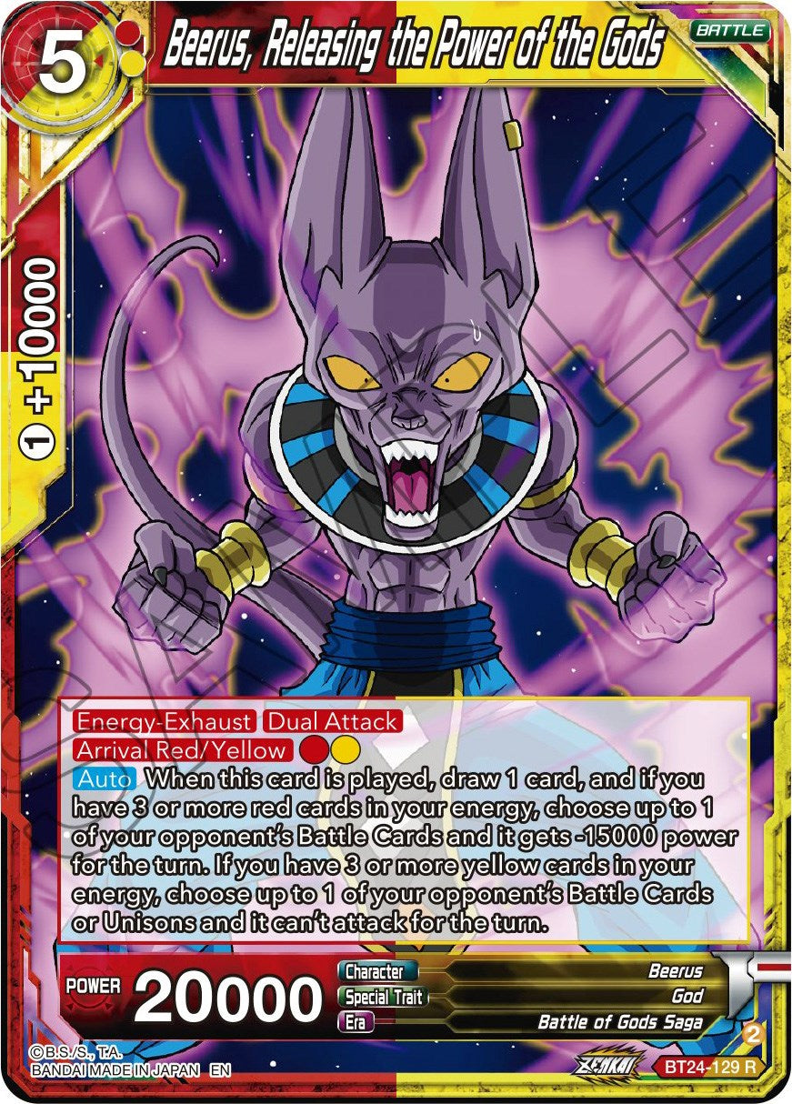 Beerus, Releasing the Power of the Gods (BT24-129) [Beyond Generations] | Nerdhalla Games