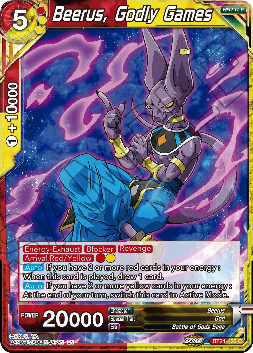 Beerus, Godly Games (BT24-126) [Beyond Generations] | Nerdhalla Games