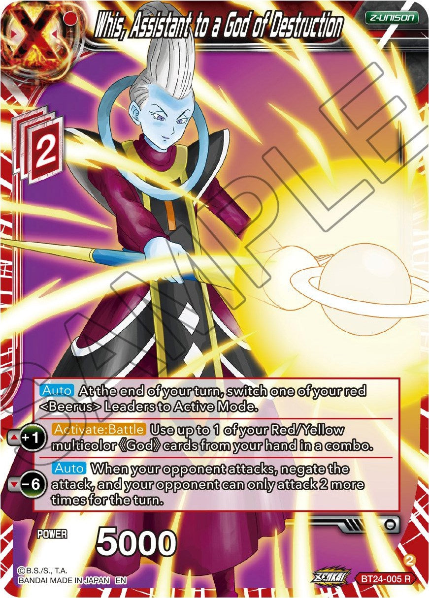 Whis, Assistant to a God of Destruction (BT24-005) [Beyond Generations] | Nerdhalla Games