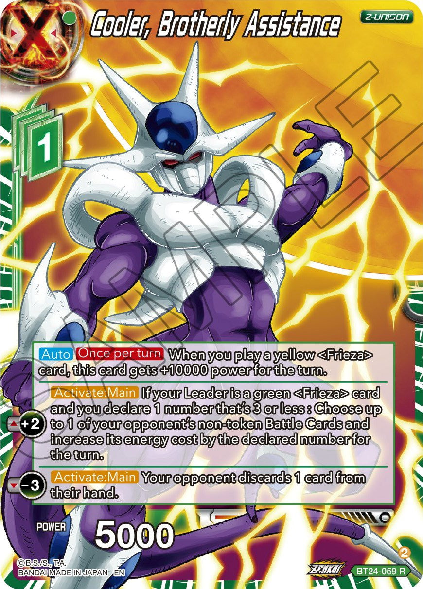 Cooler, Brotherly Assistance (BT24-059) [Beyond Generations] | Nerdhalla Games