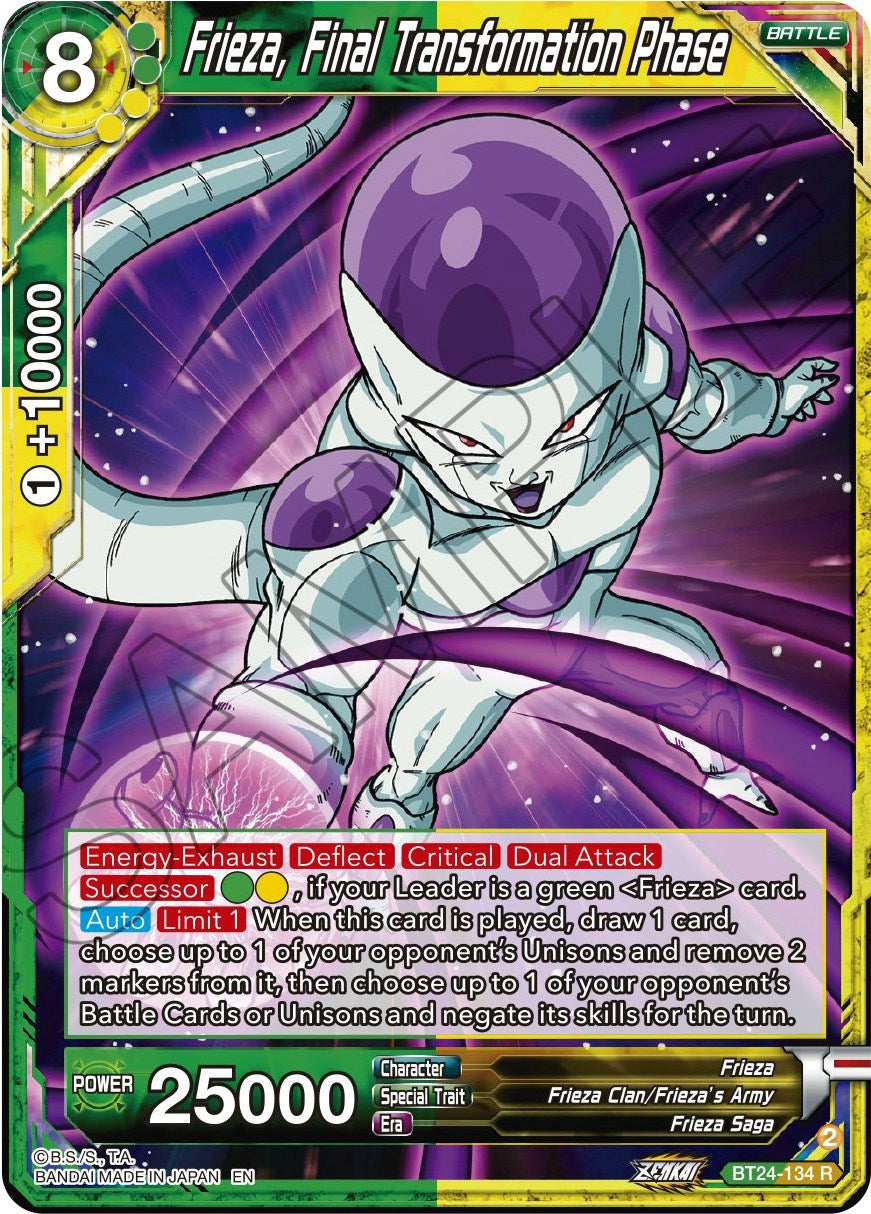 Frieza, Final Transformation Phase (BT24-134) [Beyond Generations] | Nerdhalla Games