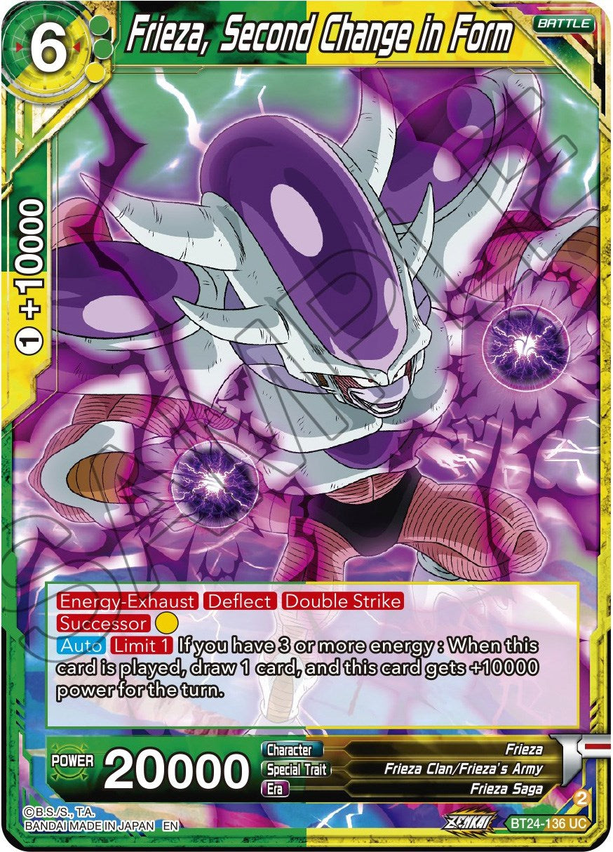 Frieza, Second Change in Form (BT24-136) [Beyond Generations] | Nerdhalla Games