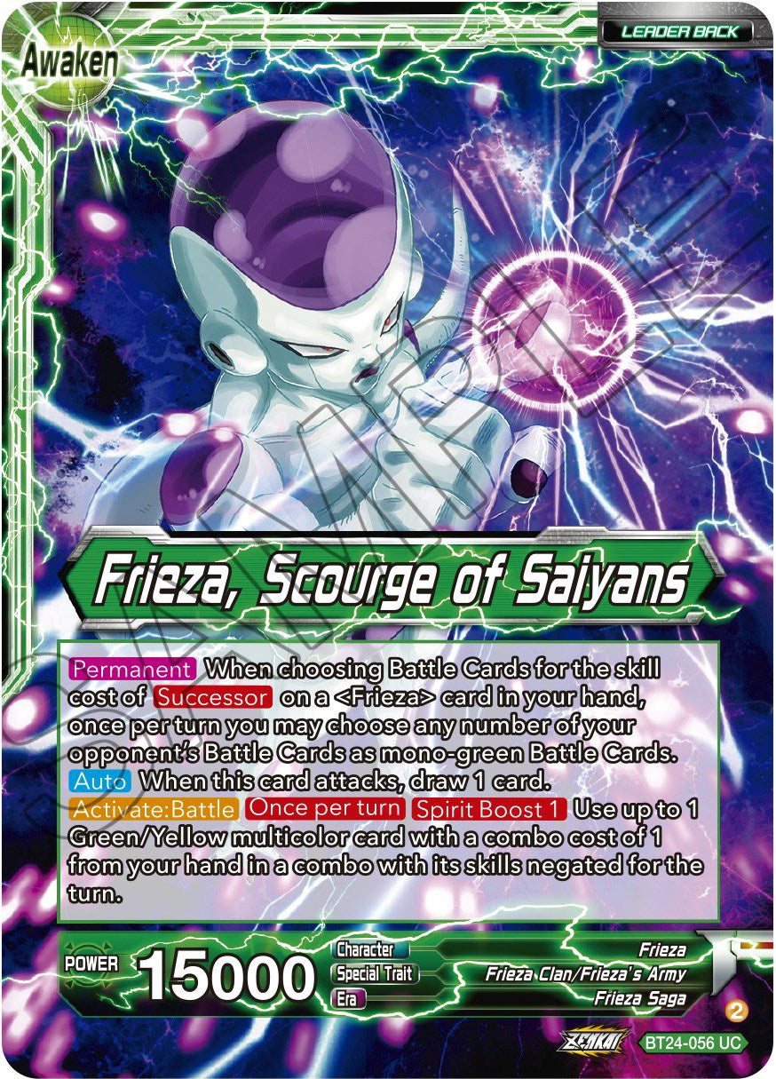 Frieza // Frieza, Scourge of Saiyans (BT24-056) [Beyond Generations] | Nerdhalla Games