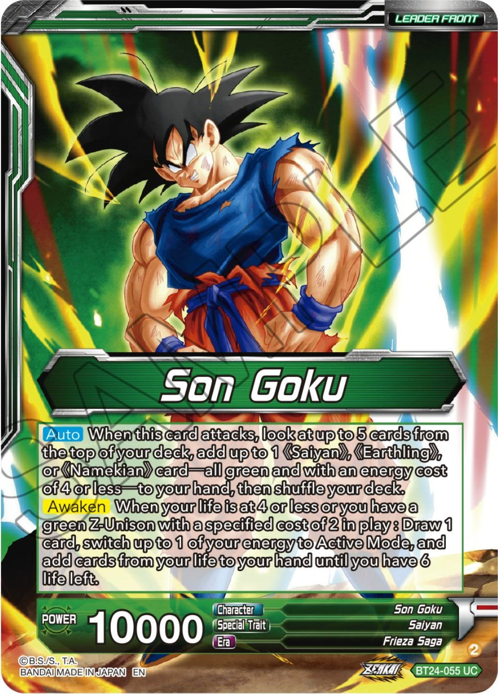 Son Goku // SS Son Goku, Beginning of a Legend (BT24-055) [Beyond Generations] | Nerdhalla Games