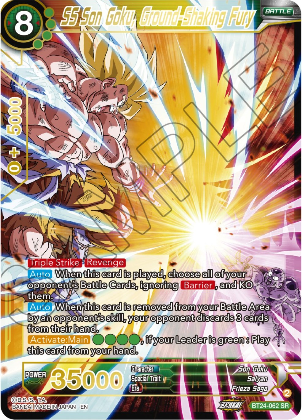 SS Son Goku, Ground-Shaking Fury (BT24-062) [Beyond Generations] | Nerdhalla Games