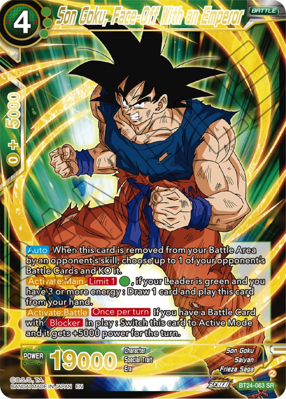 Son Goku, Face-Off With an Emperor (BT24-063) [Beyond Generations] | Nerdhalla Games