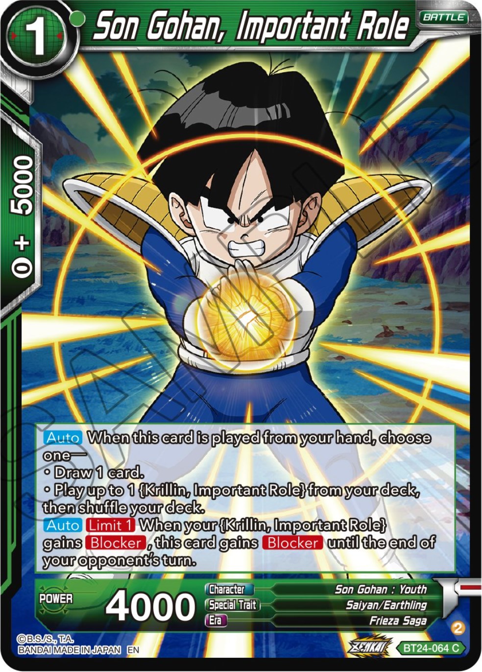 Son Gohan, Important Role (BT24-064) [Beyond Generations] | Nerdhalla Games