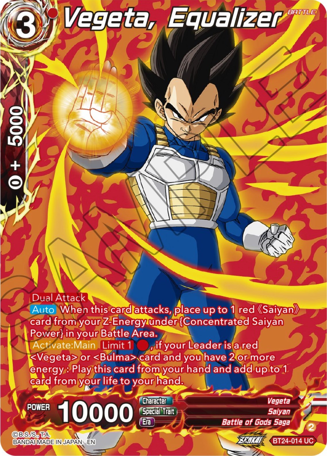 Vegeta, Equalizer (Collector Booster) (BT24-014) [Beyond Generations] | Nerdhalla Games