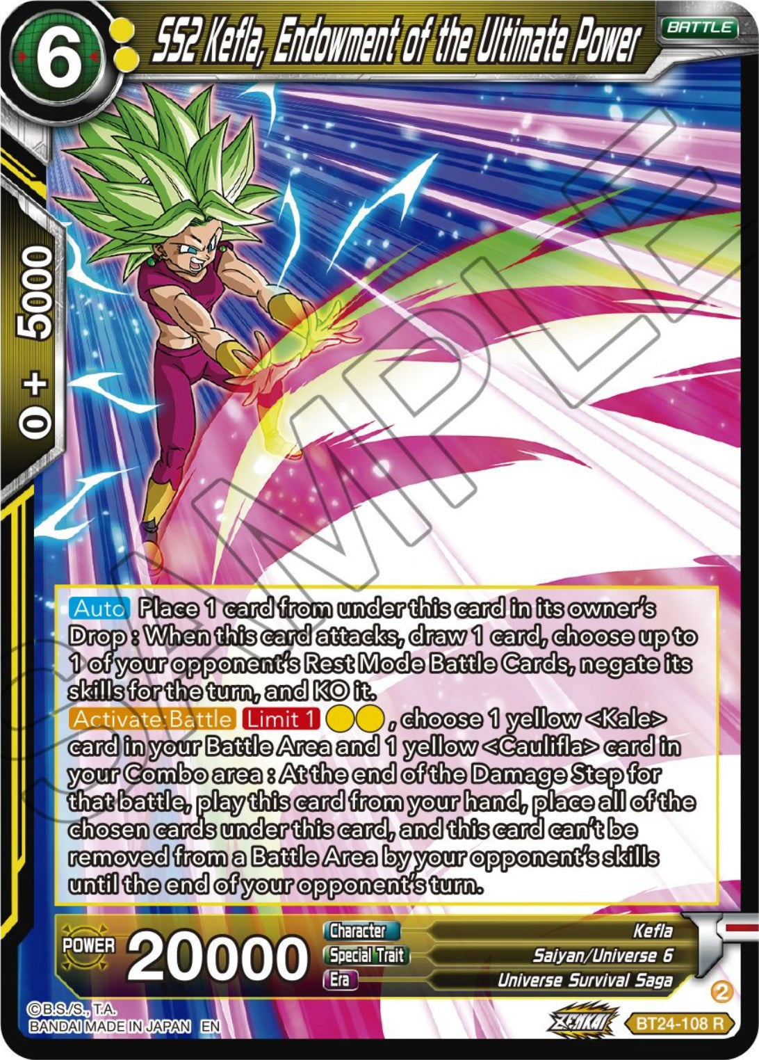 SS2 Kefla, Endowment of the Ultimate Power (BT24-108) [Beyond Generations] | Nerdhalla Games