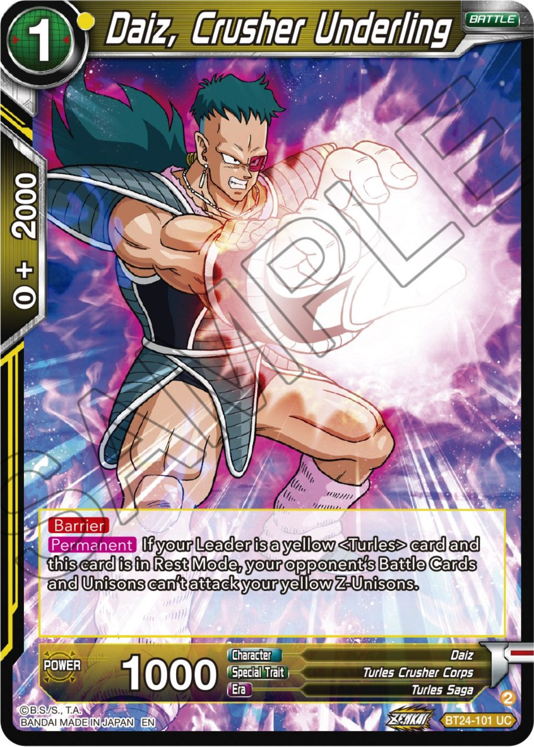 Daiz, Crusher Underling (BT24-101) [Beyond Generations] | Nerdhalla Games