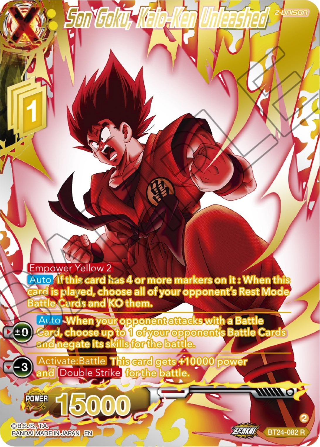 Son Goku, Kaio-Ken Unleashed (Collector Booster) (BT24-082) [Beyond Generations] | Nerdhalla Games