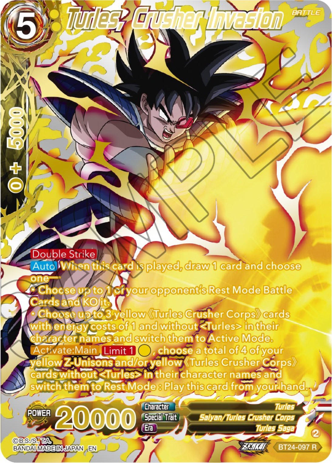 Turles, Crusher Invasion (Collector Booster) (BT24-097) [Beyond Generations] | Nerdhalla Games