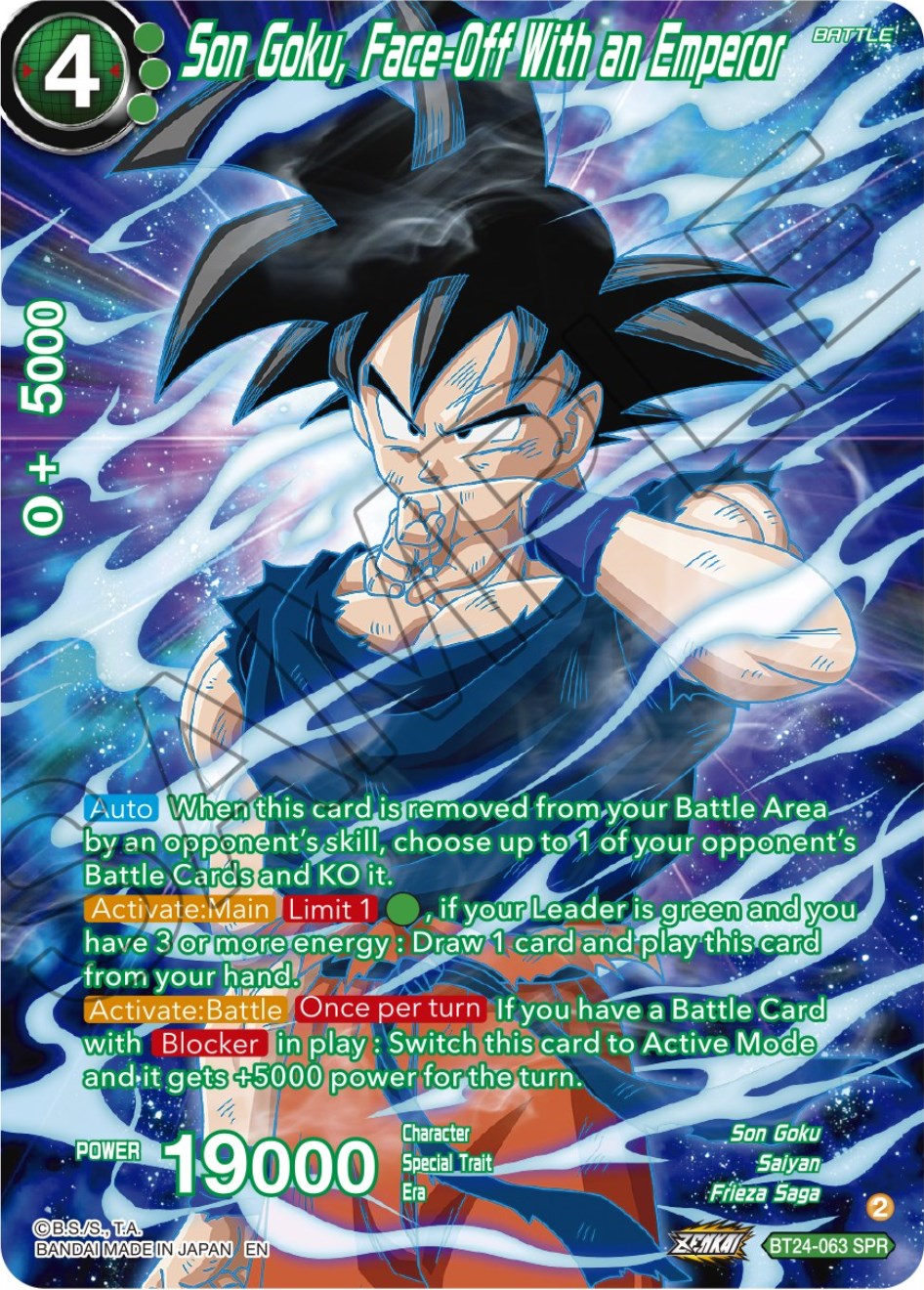 Son Goku, Face-Off With an Emperor (SPR) (BT24-063) [Beyond Generations] | Nerdhalla Games