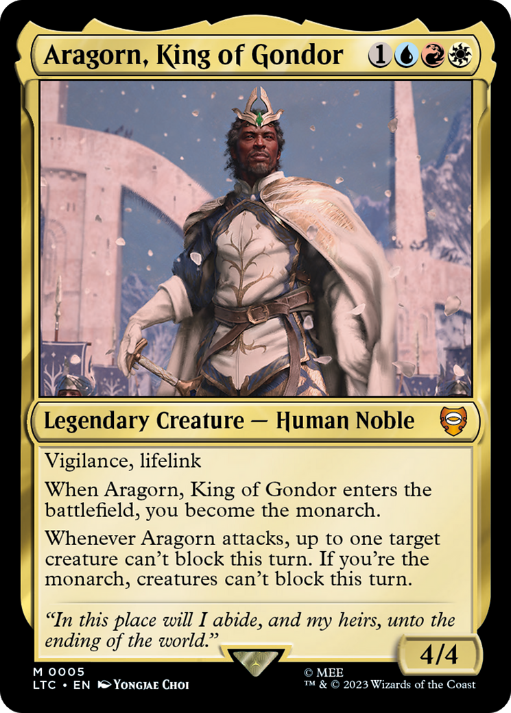 Aragorn, King of Gondor [The Lord of the Rings: Tales of Middle-Earth Commander] | Nerdhalla Games