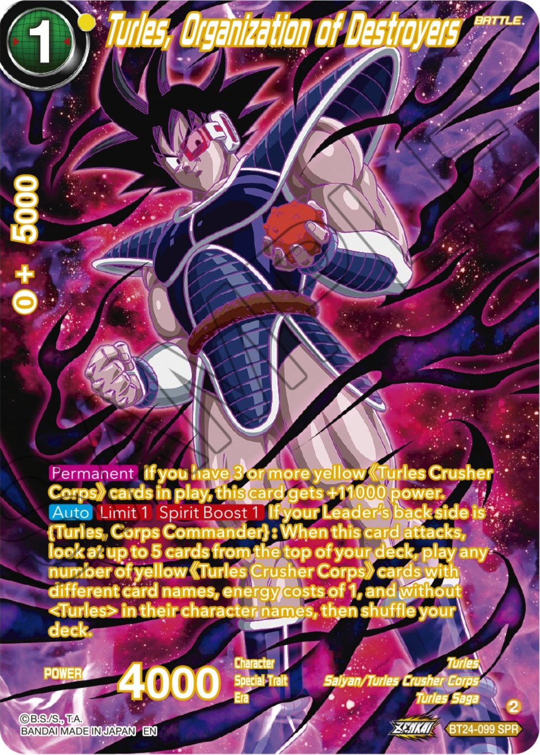 Turles, Organization of Destroyers (SPR) (BT24-099) [Beyond Generations] | Nerdhalla Games